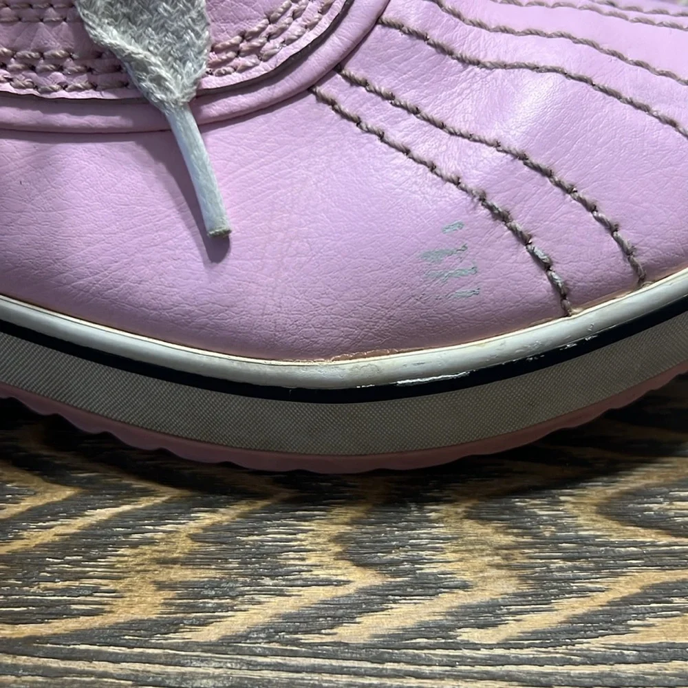 Sorel Pink and White Rain & Snow Boots with Polka Dots‎